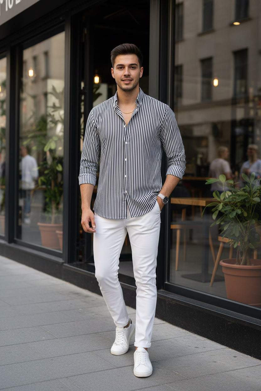 Camicia a Righe Miguel Bharros