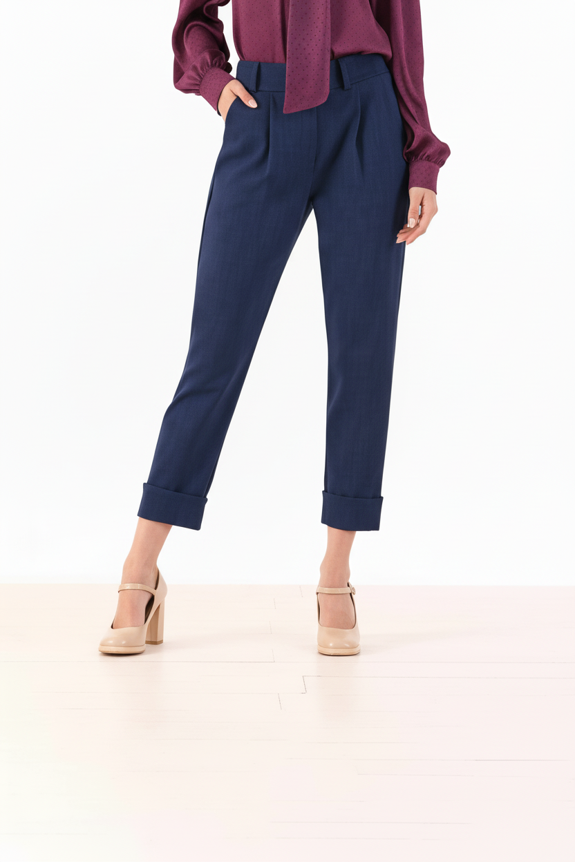 PANTALONE JEANS CON RISVOLTINO PDK