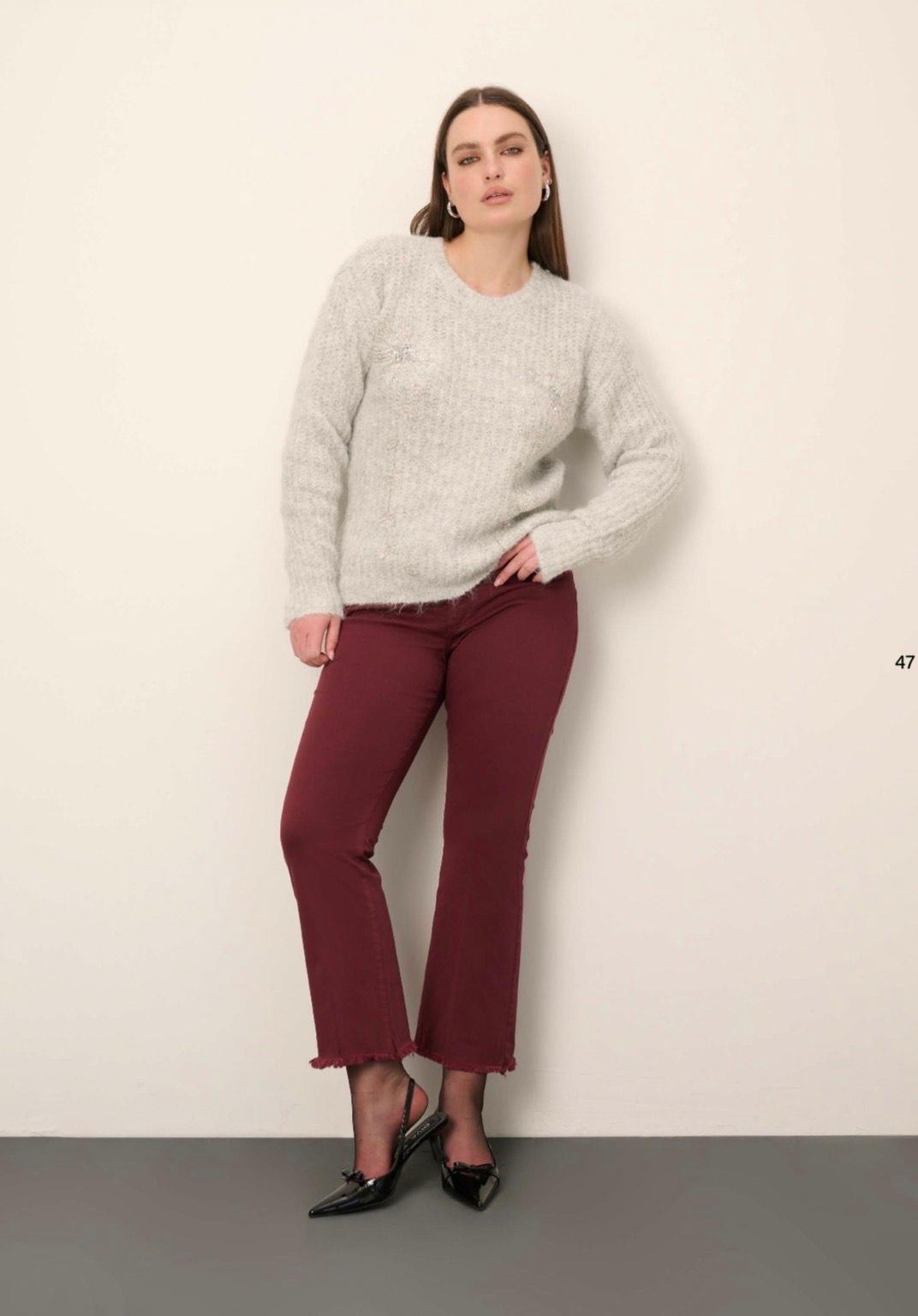 Pantalone nero zampetta Lisa Kott