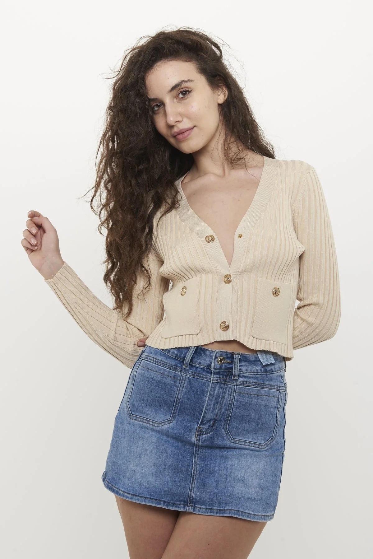 Mini jeans con tasca avanti by Extyn Italia codice 01A067009243