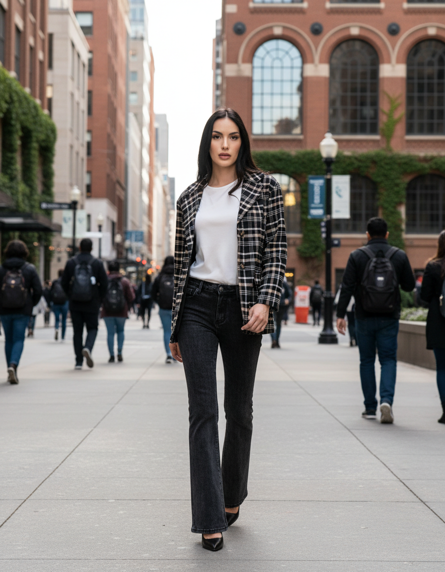 Jeans zampa nero by EXTYN