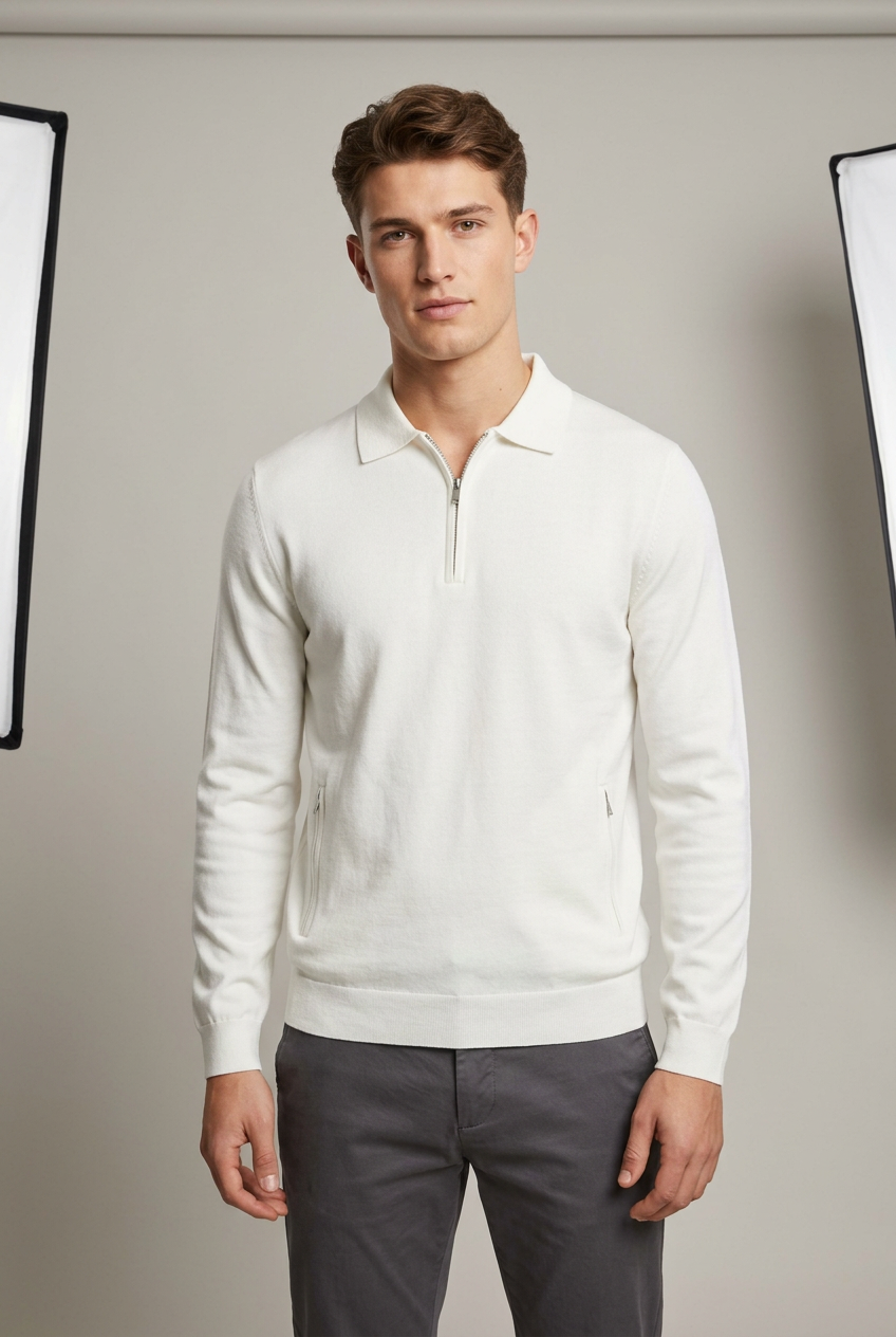 Maglia a polo zip di Galerie