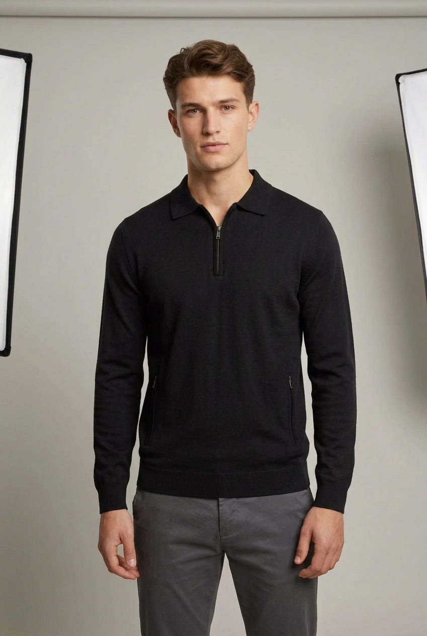 Maglia a polo zip di Galerie