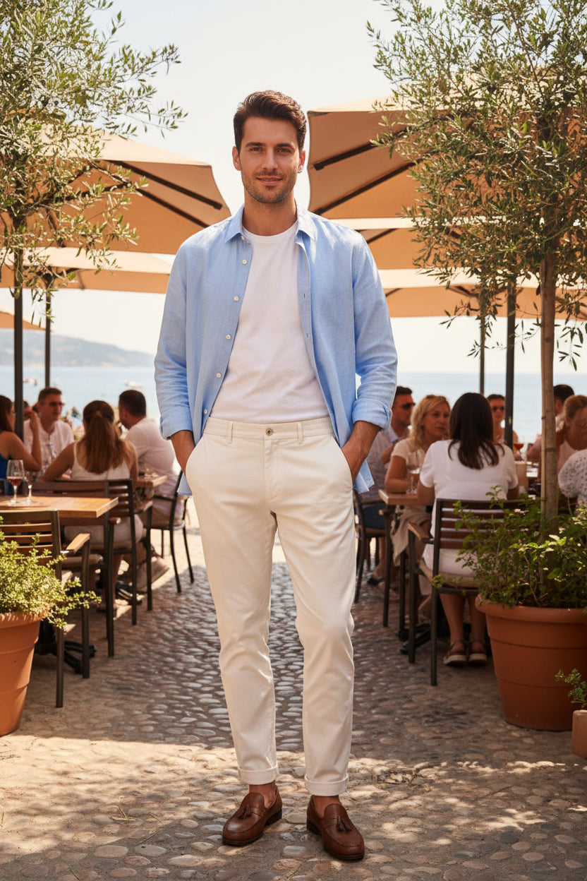 Pantalone Di Lino Miguel Bharros