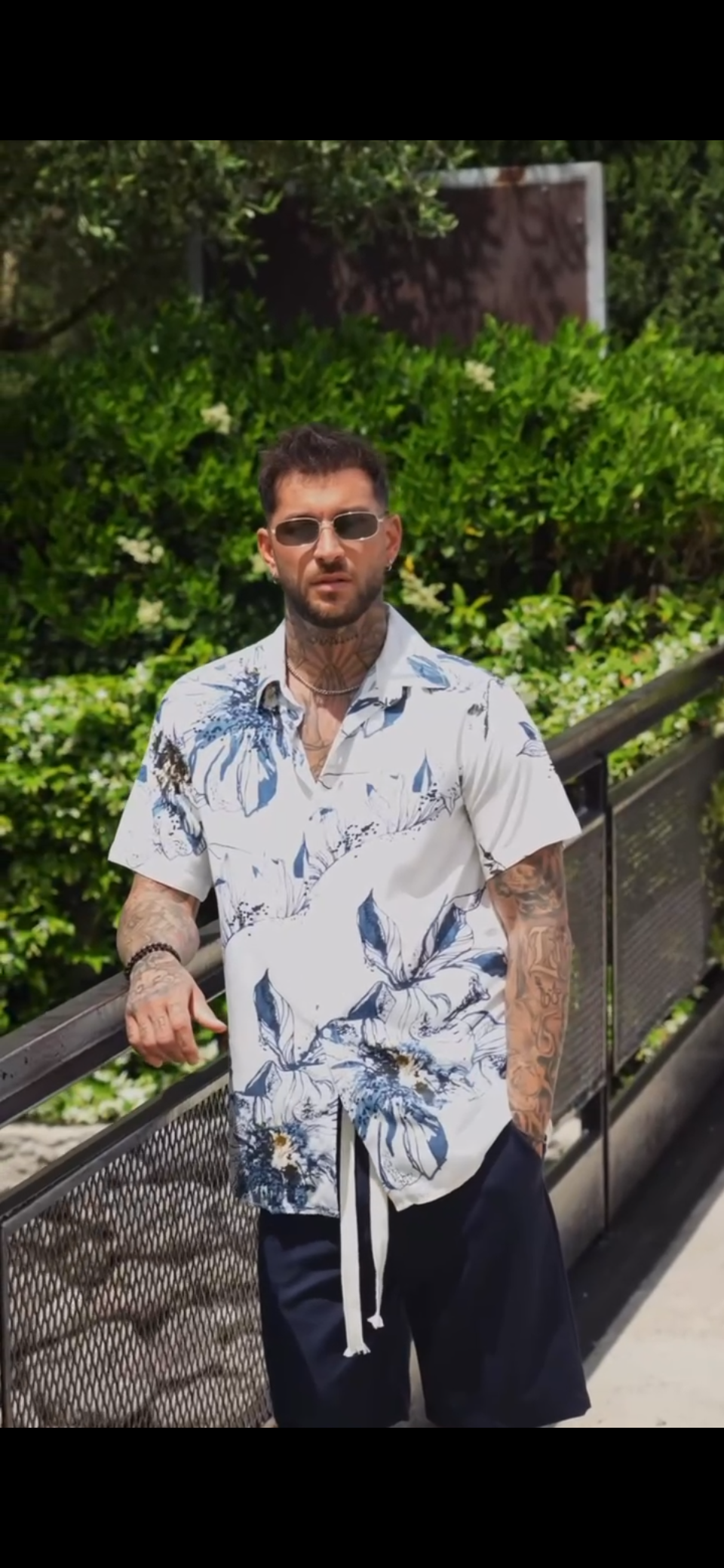 Camicia Con Fiori Miguel Bharros