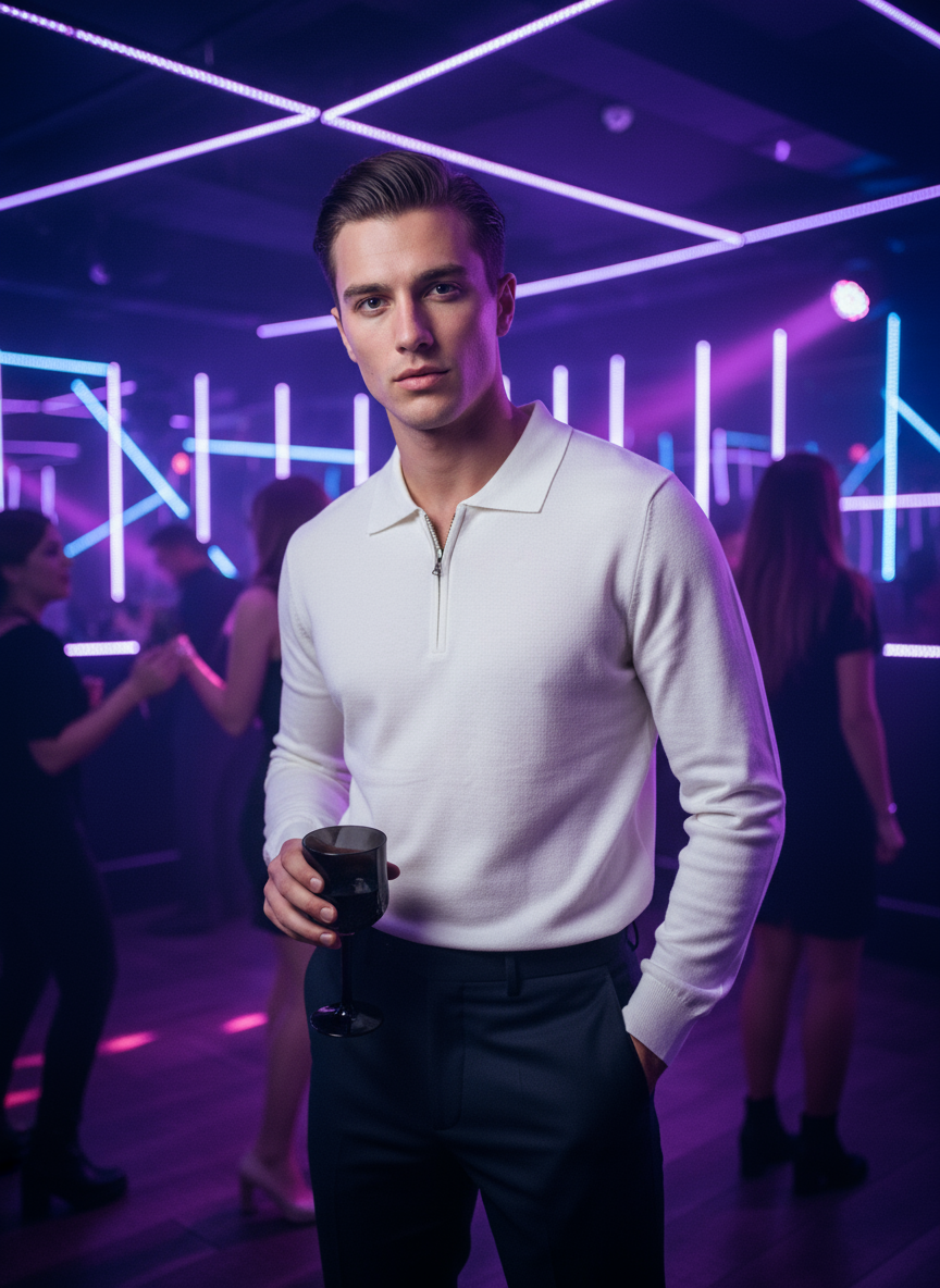 Polo mezza zip Galerie MM804