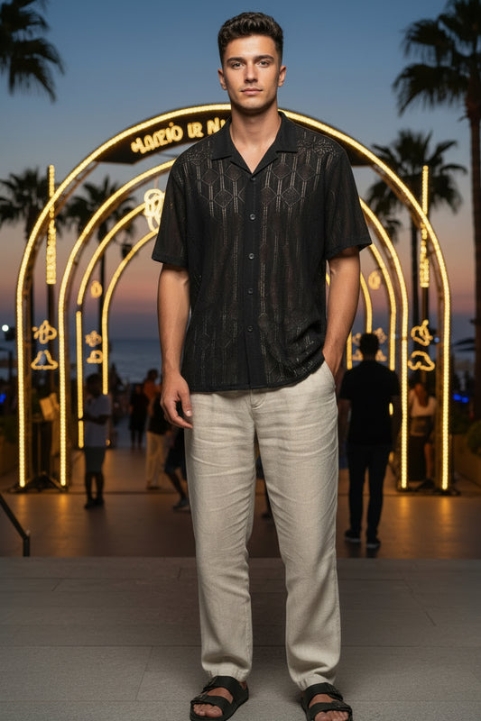 Camicia All'Uncinetto Casual InMyHood