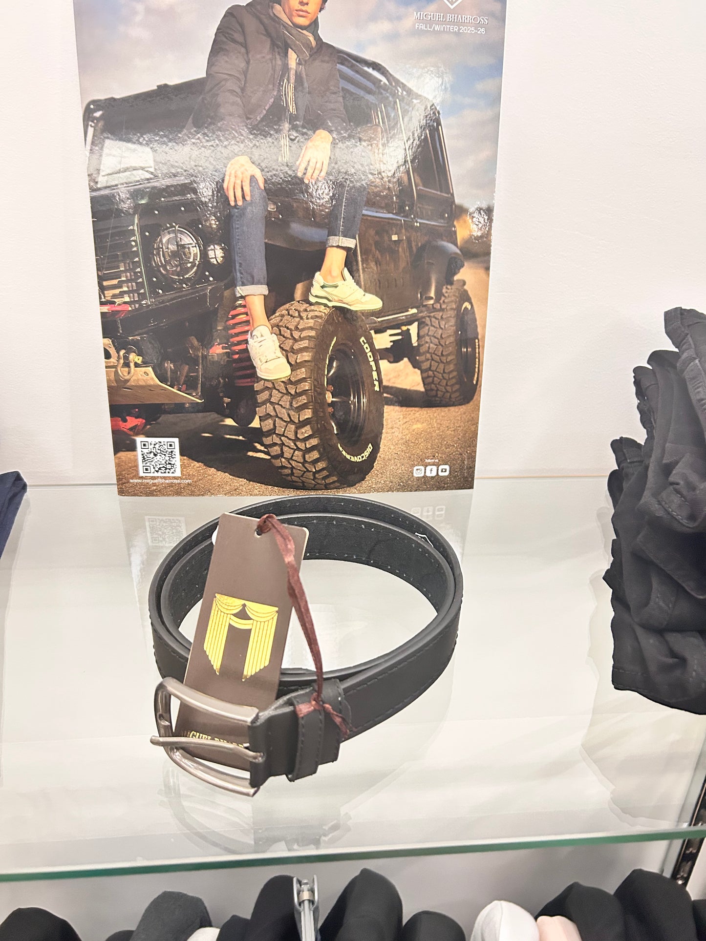 Cinta uomo in pelle di Miguel Bharross