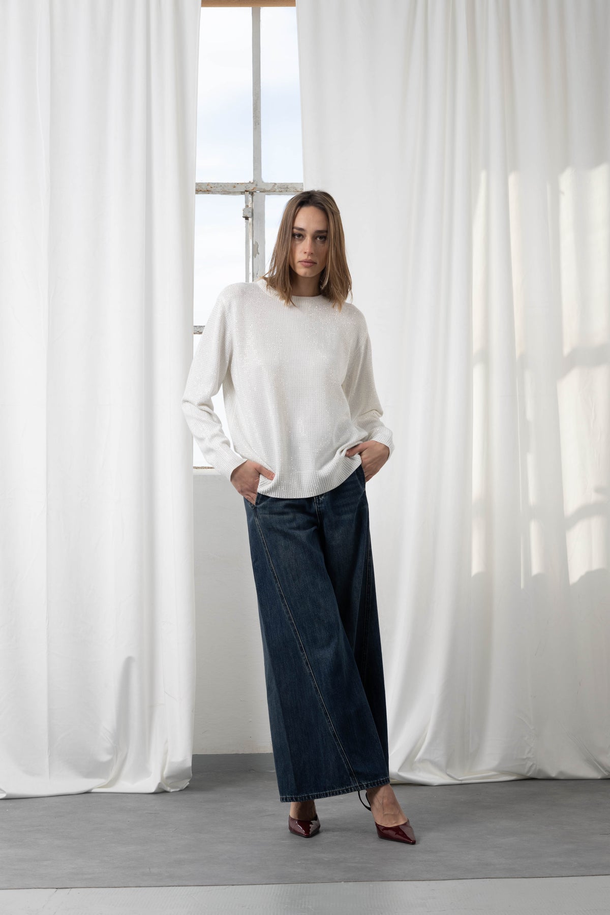 Jeans Denim Palazzo by An-Aim
