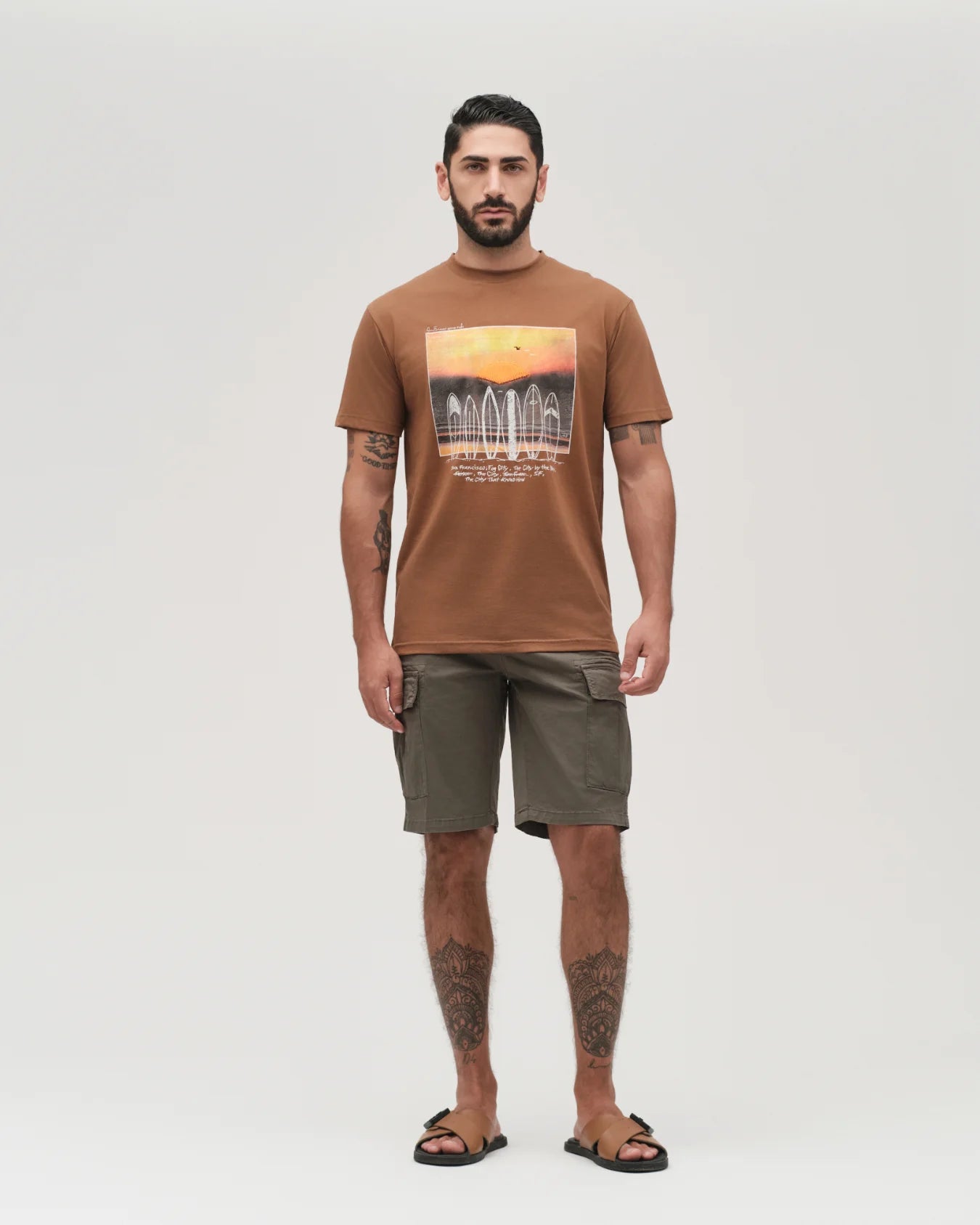 BERMUDA GABARDINA TASCONI E CINTA – UGP4229